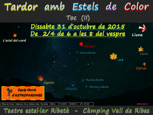 Logo Taller d'Observació Celeste-Tardor amb Estels de Colors (II)-31.10.2015